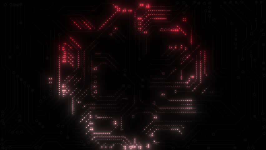 4K Circuit Animation with Glow Effects - Futuristic and Dynamic Background Design