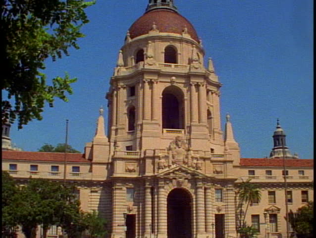 The domed Pasadena City Hall in Pasadena California