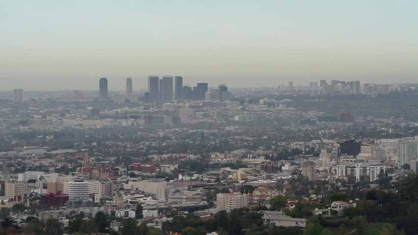 View of the city of Los Angeles in the county of Los Angeles, California.