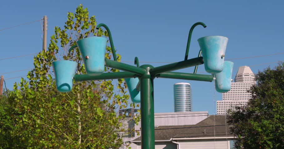 View of downtown Houston, Texas from city recreation park