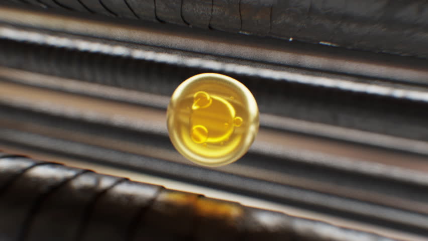 Hair Growth,serum or shampoo repair and hair care. 3D Animation