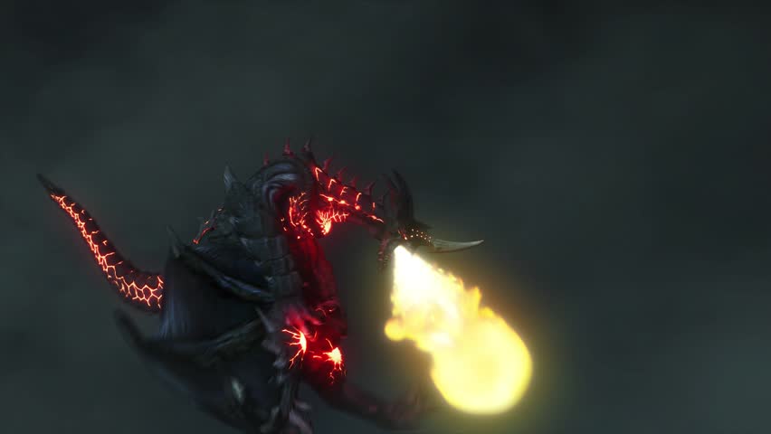 dragon fire breath inferno. Flame dragon monster. Fire dragon effect