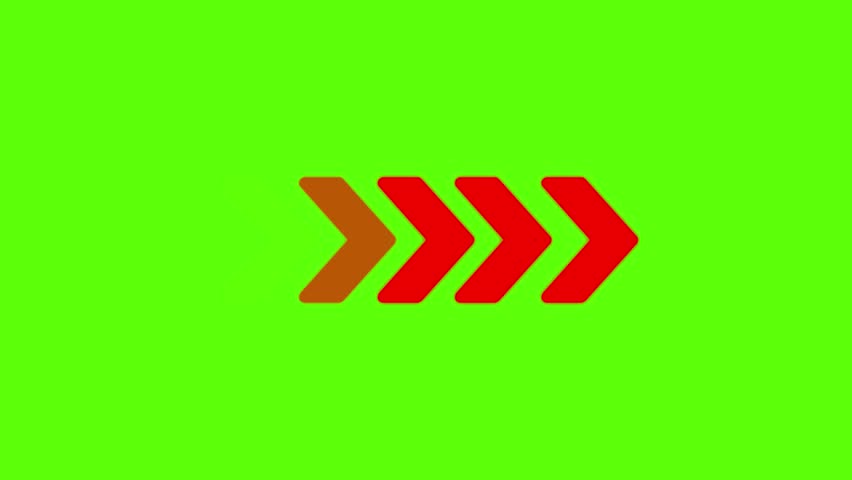 4K Silhouette Arrows Animation in Red Color Isolated on Green Chroma Key Background. Can be used to compose various media such as news presentations, online media, social media or Website Element - Powered by Shutterstock - Get 15% off with code: PIKWIZARD15