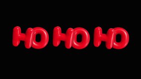 Ho Ho Ho festive christmas inflating balloon message - Powered by Shutterstock - Get 15% off with code: PIKWIZARD15