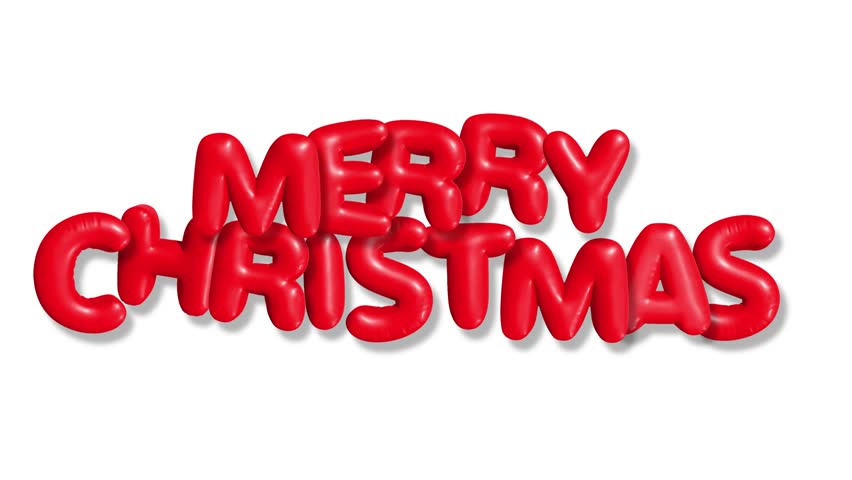 Ho Ho Ho festive christmas inflating balloon message