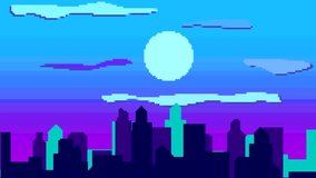 Pixel art 6G icon over a retro cityscape with star and heart icons - Powered by Shutterstock - Get 15% off with code: PIKWIZARD15