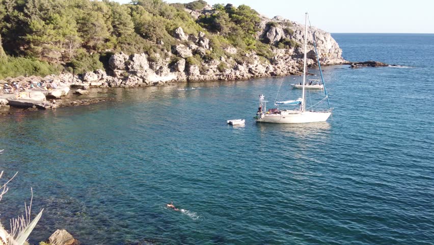 Anthony Quinn bay , popular beach resort in Rhodes