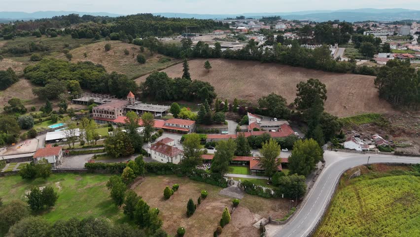 Aerial - Quinta do Pinheiro event space in Freamunde, Paços de Ferreira, Portugal