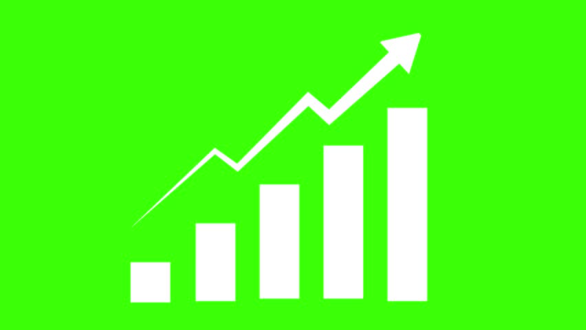 green screen data analytics growing graph, animation for success, business data, investment, share market concept - Powered by Shutterstock - Get 15% off with code: PIKWIZARD15