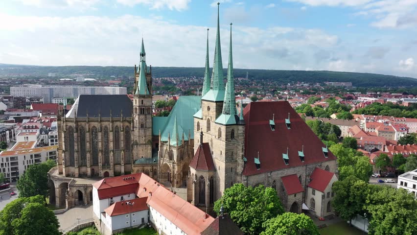 
Erfurt Cathedral in Thuringia in East Germany