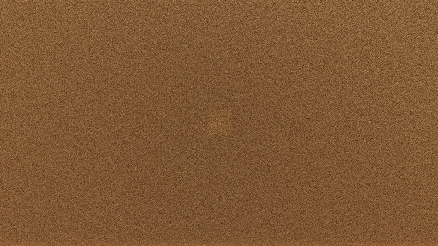 Cracked sand wall transition for revealing or opening a scene. 3D render with alpha channel. Sand disperses from the center with a breaking and decaying effect