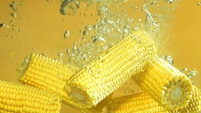 Yellow corn falling into water on slow motion - Powered by Shutterstock - Get 15% off with code: PIKWIZARD15