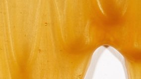 Sparkling Gold Waves. Liquid Gold motion. Golden Wave Background. Glitter Fluid Motion. Molten Gold. Lava, Nougat, Caramel, Amber, Honey, Oil. - Powered by Shutterstock - Get 15% off with code: PIKWIZARD15