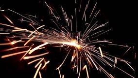 Metall cutting sparks with gas welding close-up, 4k - Powered by Shutterstock - Get 15% off with code: PIKWIZARD15