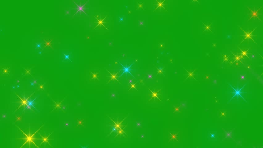 Glitter sparkle animated green screen, 3D Animation, Ultra High Definition, 4k video. Colorful shining dust light. Bokeh light lights effect background. Concept: Christmas, party, celebrate, birthday