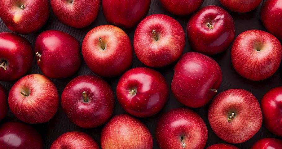 Red Apple Fruit as Background