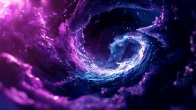 Abstract swirling cosmic nebula, vibrant purple and blue energy vortex. - Powered by Shutterstock - Get 15% off with code: PIKWIZARD15