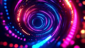 Neon Spiral Vortex of Pink, Blue, and Orange Lights - Powered by Shutterstock - Get 15% off with code: PIKWIZARD15