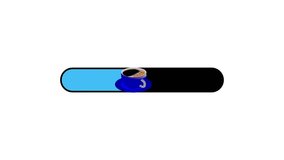 Blue progress bar with coffee shaking and moving, ready for business project elements or drinks - Powered by Shutterstock - Get 15% off with code: PIKWIZARD15