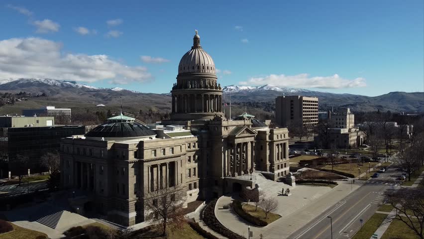 Boise Idaho State Capital Building on a sunny day.