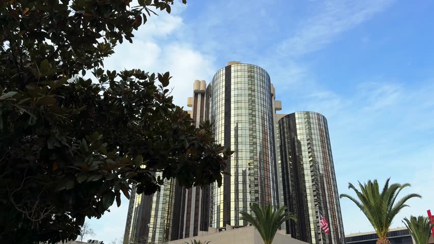 Revealing The Westin Bonaventure Hotel in downtown Los Angeles, mirrored glass famous building