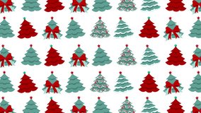 Animated Christmas trees pattern New Year and Christmas different decorated moving tree pattern. Animated Trees Texture. New year trees with decorations. Christmas, new year and holidays background. - Powered by Shutterstock - Get 15% off with code: PIKWIZARD15