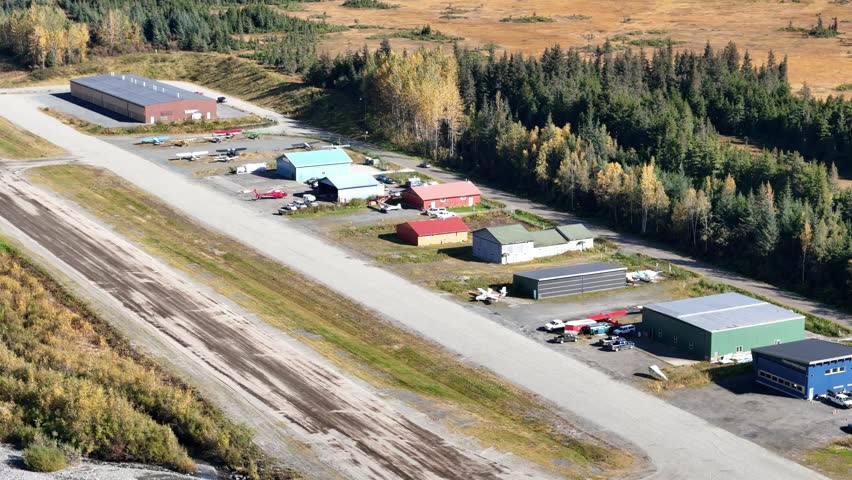 Remote airport in Girdwood Alaska