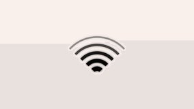 4K Animated WIFI Signal Icon on White Background – Seamless Motion Graphic for Digital Projects. - Powered by Shutterstock - Get 15% off with code: PIKWIZARD15