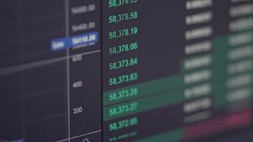 Monitor displaying cryptocurrency price chart with real-time fluctuations. Cryptocurrency trends. Digital finance concept showing monitor price chart. Cryptocurrency price chart analysis on monitor - Powered by Shutterstock - Get 15% off with code: PIKWIZARD15