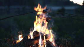 Toasting Marshmallows On Sticks On Fire. Roasting Food Over Fire In Camping. Grilled Marshmallow On Stick. Sitting Near Bonfire. Toasting Marshmallow On Firewood. Family Campfire Happy Fun Adventure - Powered by Shutterstock - Get 15% off with code: PIKWIZARD15