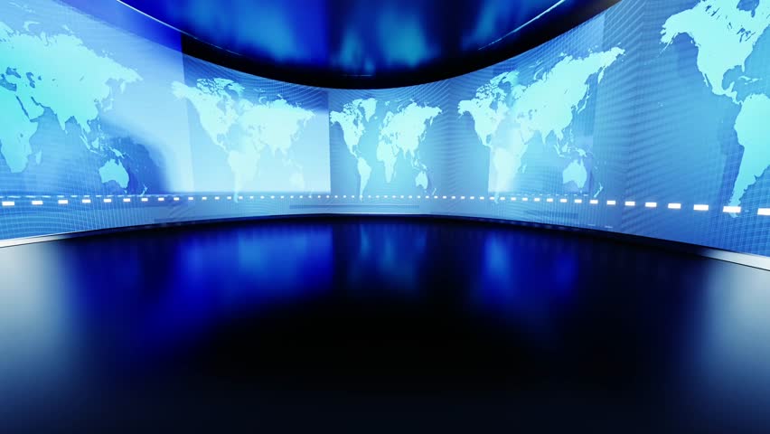World Map background. news Studio Background for news report and breaking news on world live report.