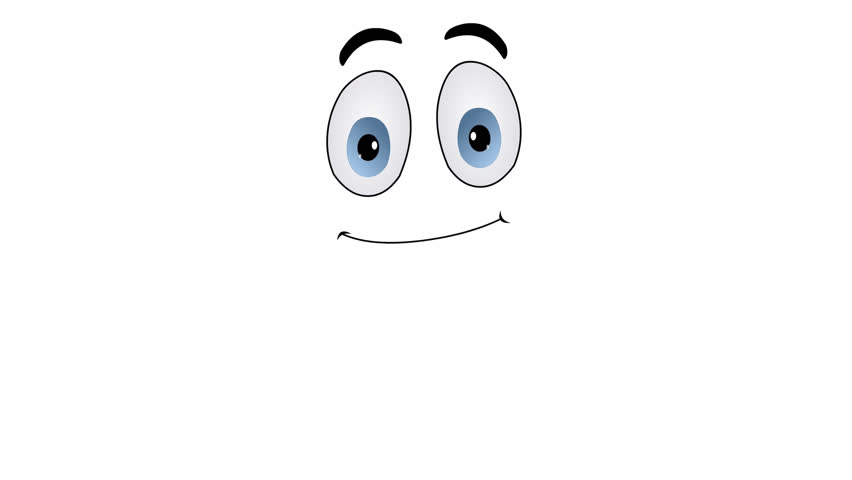 Cartoon Eye animation on the alpha channel 4k