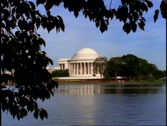 The Jefferson Memorial, with reflecting pool