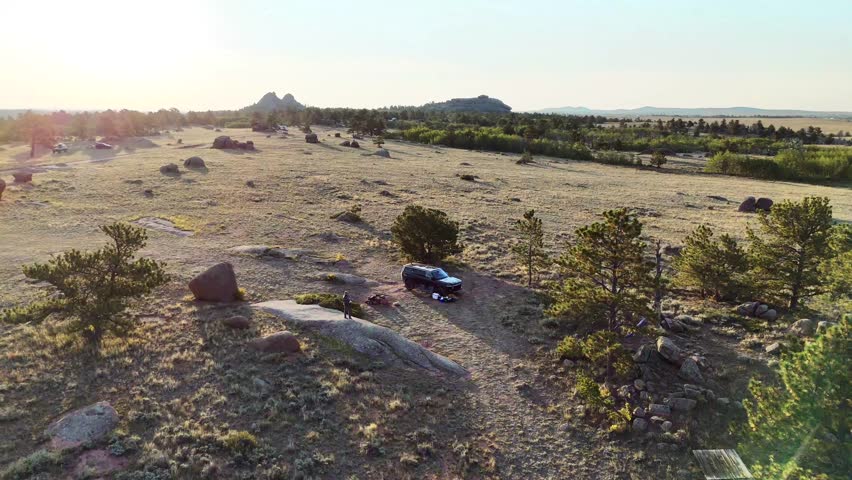 Camping in Vedauwoo campground wyoming 