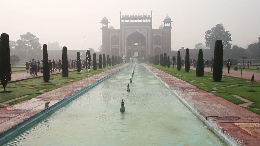 Taj Mahal entrance in Agra India