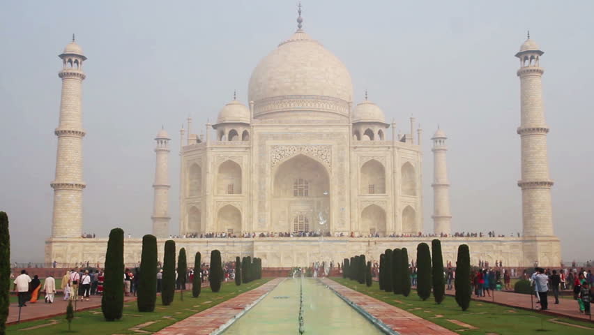 Taj Mahal - famous mausoleum in Agra India