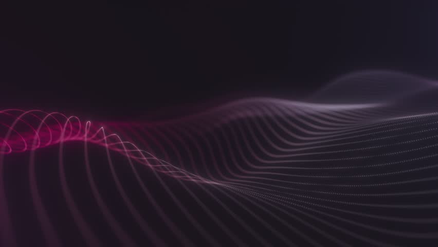 Elegant Pink Waves on Dark Background