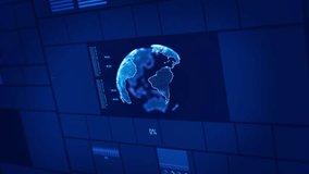 Advanced data analytics dashboard display. Futuristic user interface HUD infographic elements Business financial investment strategy. HUD financial. Information reports Technology. 3D Illustration - Powered by Shutterstock - Get 15% off with code: PIKWIZARD15