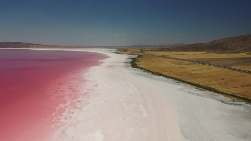 SALT LAKE
in the summer months, the pigments in the salt lakes change color and turn into pink-red tones. The focus of attention of local and foreign tourists is salt, soda, iodine, bromine and lithiu