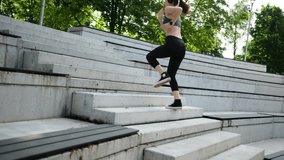 Fit Girl Doing Sport Exercises In The Park And Running Up The Stairs - Powered by Shutterstock - Get 15% off with code: PIKWIZARD15