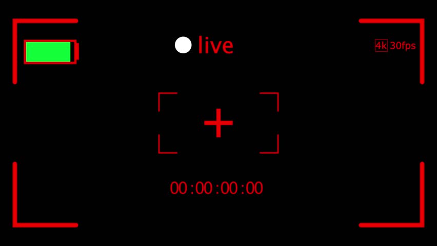 video shouting concept, live streaming video recording sign. .Simple live streaming icon animation.	