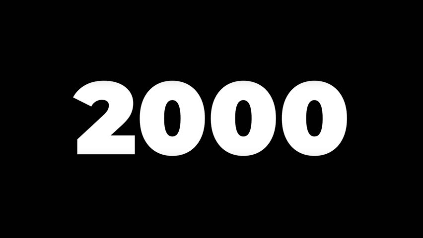 Scrolling Timeline 2025 Text Animation on Black Background. Festive design for New Years Eve celebration. Perfect for holiday graphics.