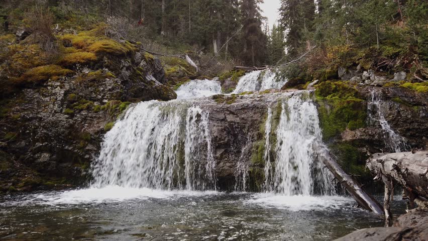 Waterfall creek wide, Alberta, Canada