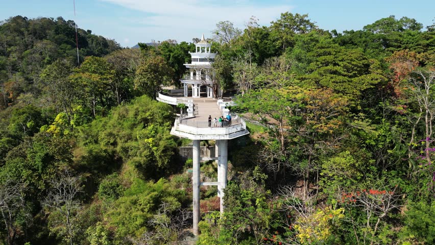 Observation point on the hill. Part 2 Drone video