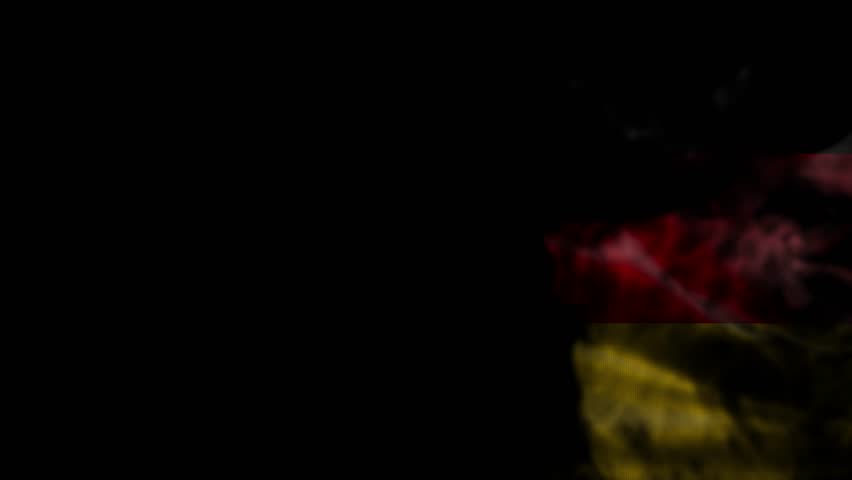 Germany national flag footage. German waving country flag on wind in 4K.