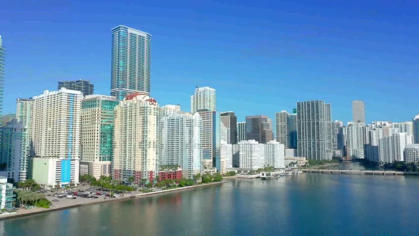 Aerial panorama of Miami Florida Miami is a majority minority city and a major center and leader in finance commerce, culture arts and international