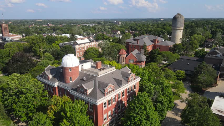 Sherzer Observatory building of Eastern Michigan University in Ypsilanti, Michigan, USA
