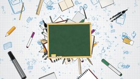 back to school classroom with blackboard Concept background with anime or cartoon style. Back to School, Educated kids.Animation Children back to school, Back to school video for child.education frame - Powered by Shutterstock - Get 15% off with code: PIKWIZARD15