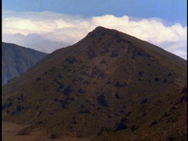Haleakala Crater, close up of peak, on Maui in Hawaii
