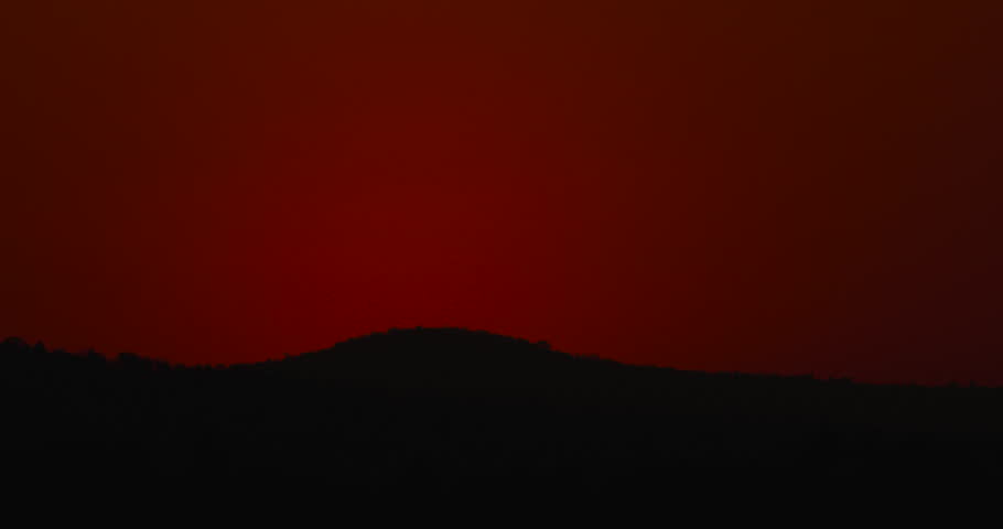 The big sunrise Timelapse Big sunrise video sky sunrise Telephoto lens close-up the sun. High quality video DCI4K ProRes422